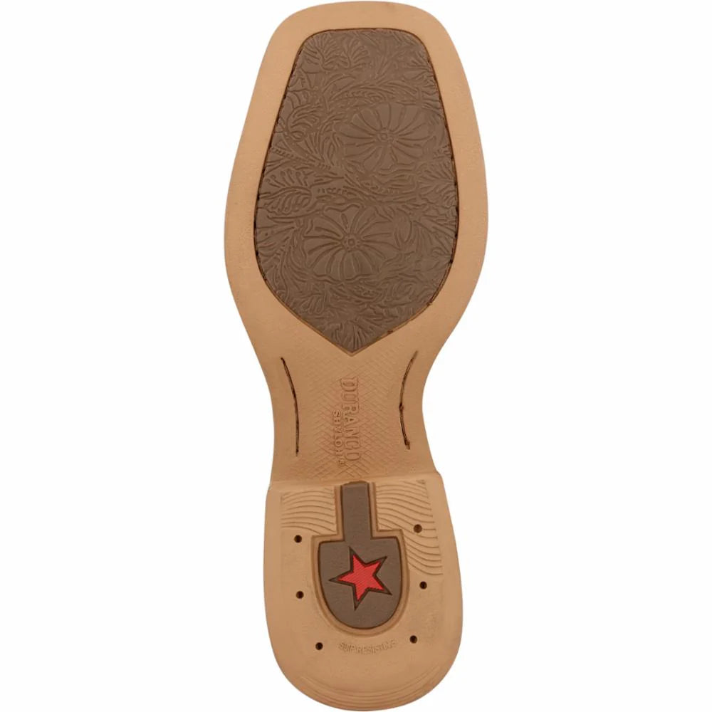 Durango Women's Shyloh 10" Western Boot-Honet Tan/Metallic Peach