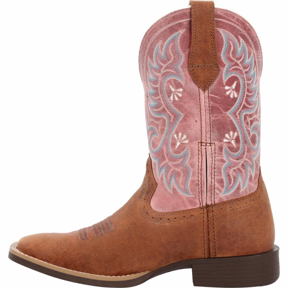 Durango Women's Shyloh 10" Western Boot - Rusty Brown/Dusty Rose