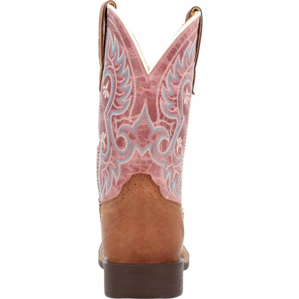 Durango Women's Shyloh 10" Western Boot - Rusty Brown/Dusty Rose