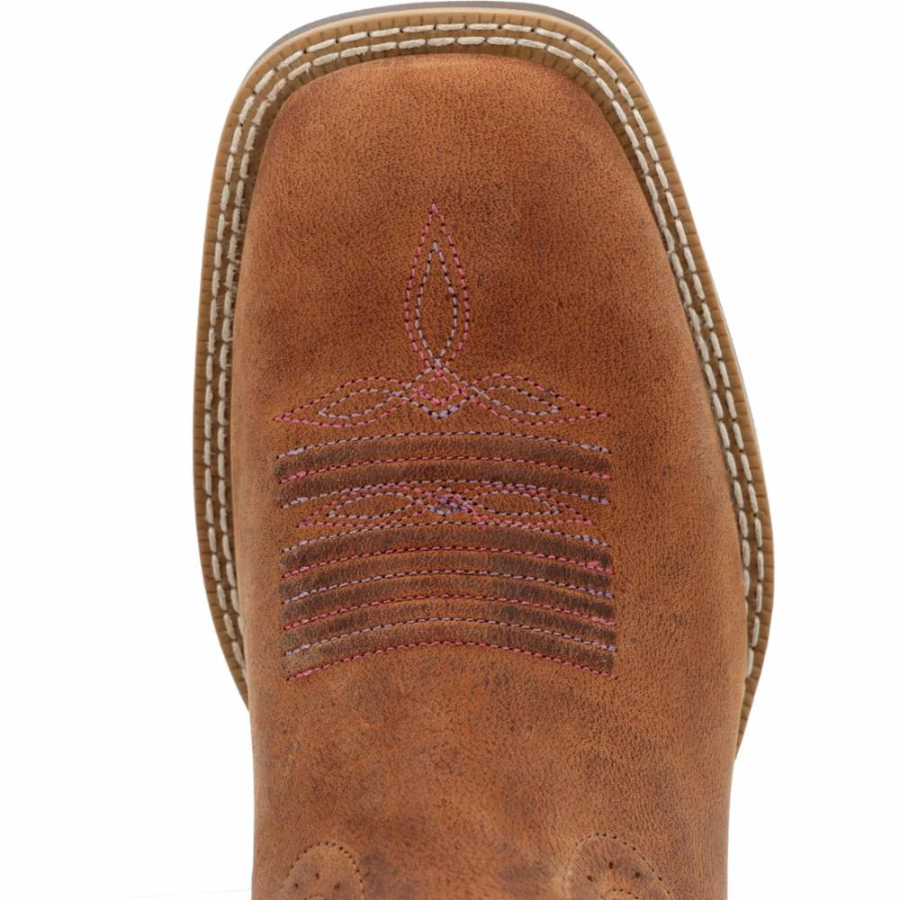 Durango Women's Shyloh 10" Western Boot - Rusty Brown/Dusty Rose