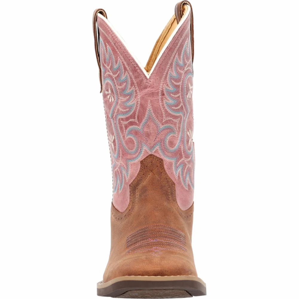 Durango Women's Shyloh 10" Western Boot - Rusty Brown/Dusty Rose