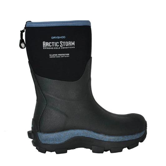 Dryshod Women's Arctic Storm Mid Boot - Black/Blue