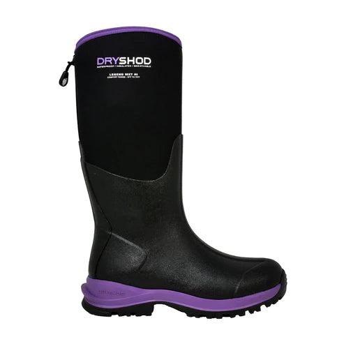 Dryshod Women's Legend MXT High Boots - Black/Purple
