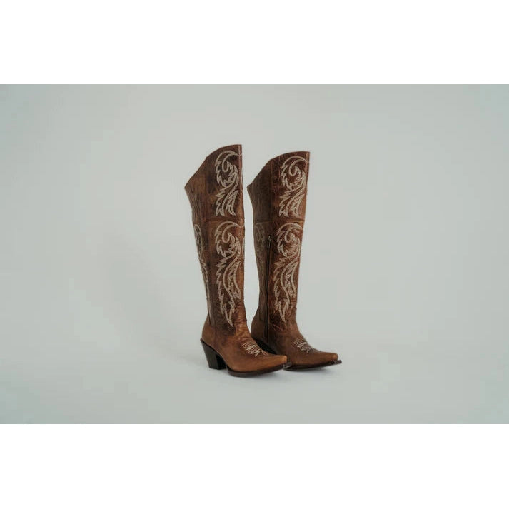 Rock'em Women's The Blanca J Knee High Boots -Camel