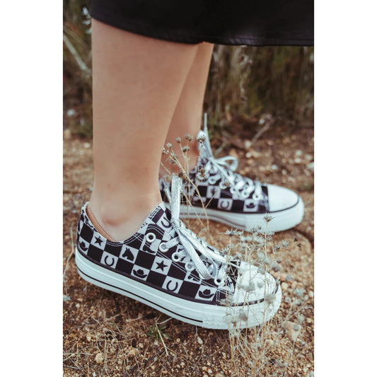 2 Fly Women's Bronc Stompers - Black/White