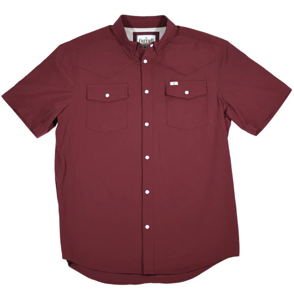 Ferrell Men's CORE Short Sleeve Snap Shirt - Multiple Colours