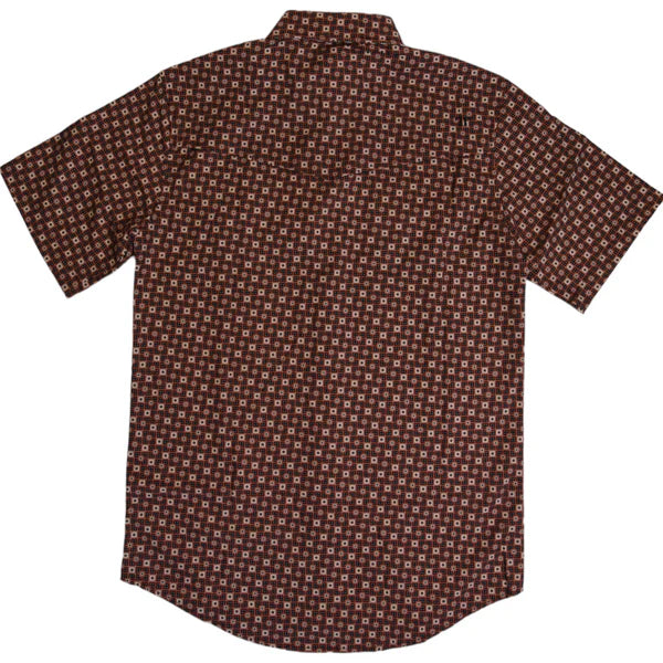 Ferrell Men's The Donics Short Sleeve Snap Shirt - Rust Design