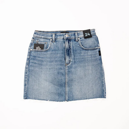 Silver Women's Denim Mini Skirt- Indigo