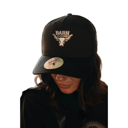 Barn Clothes Black Angus Ball Cap - Black