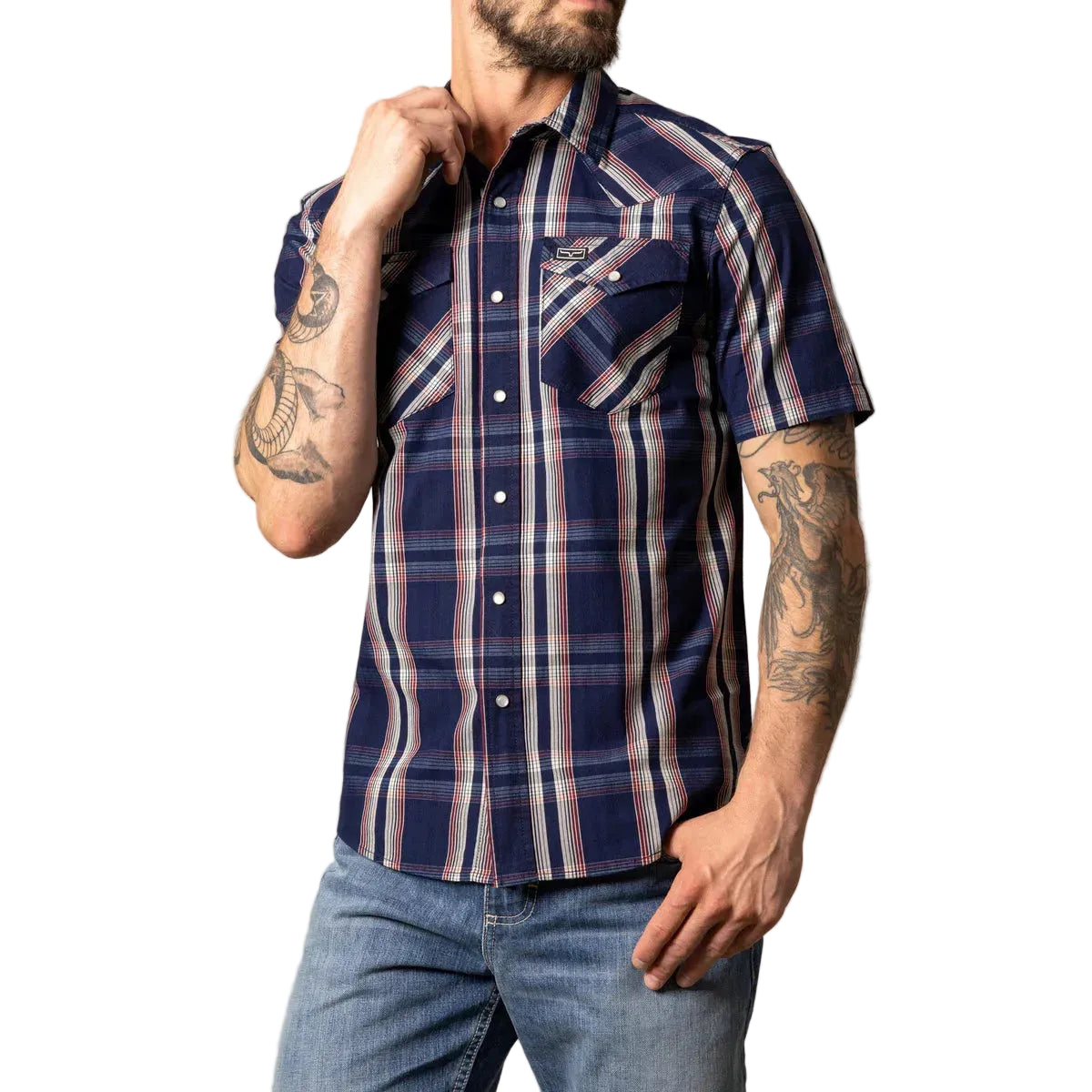 Kimes Men's Davis Short Sleeve Shirt - Indigo