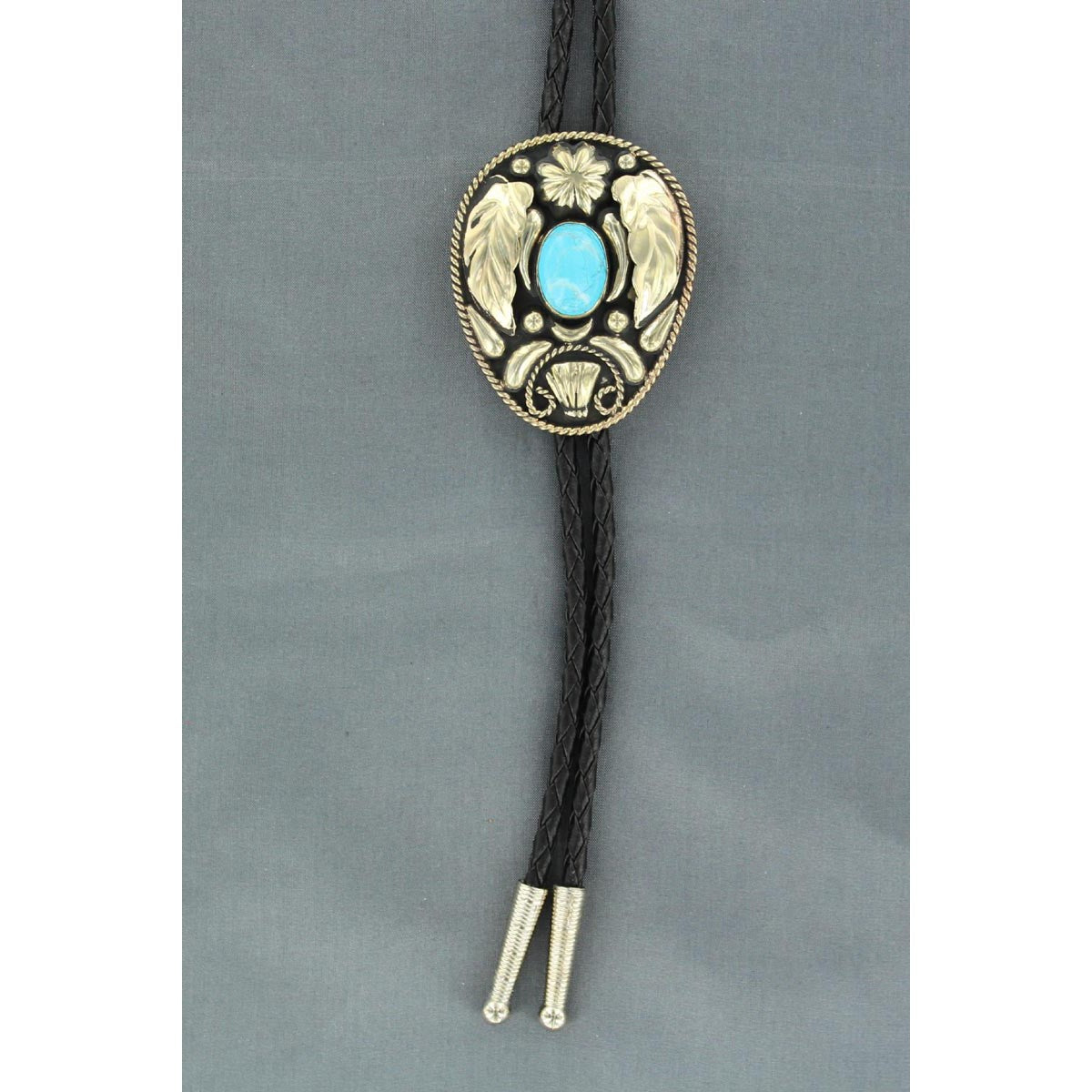 M&F Double S Bolo Leaves Bolo Tie