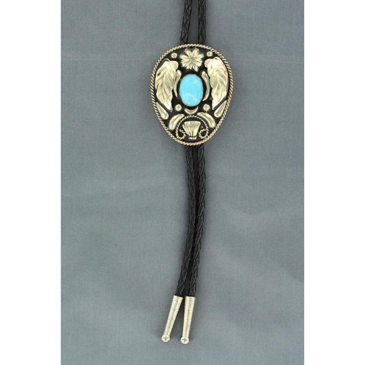 M&F Double S Bolo Leaves Bolo Tie