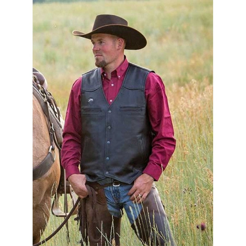 Wyoming Trader Mens Drover Dark Antique Brown Leather CC