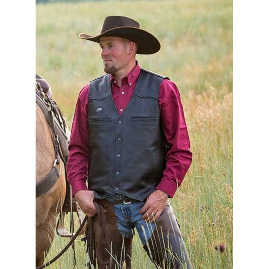 Wyoming Trader Mens Drover Dark Antique Brown Leather CC