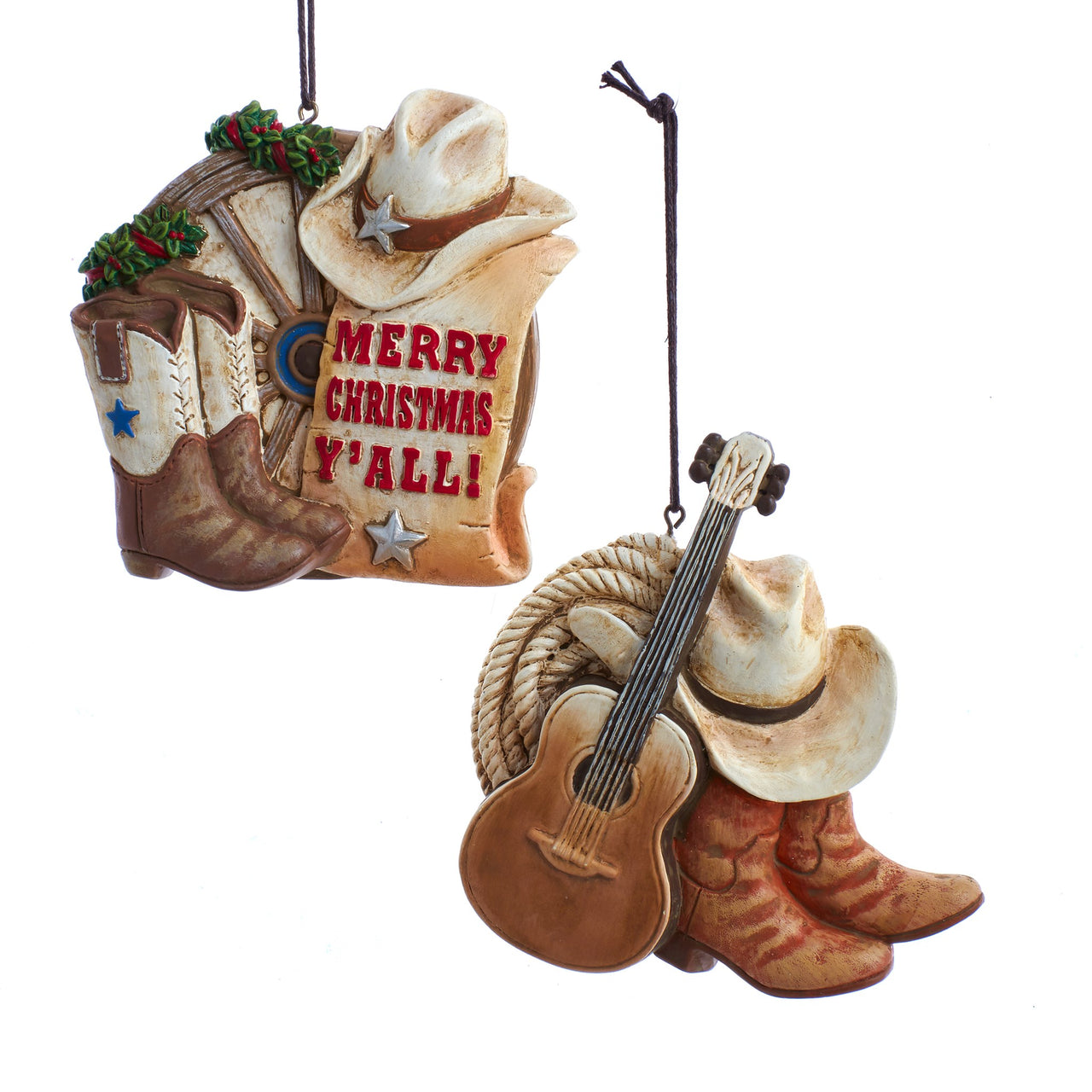 4.25" Western Boot with Xmas Wording 2/A