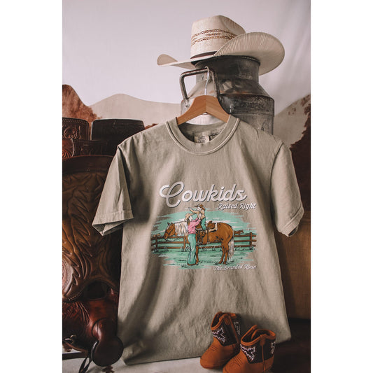 Cowkids Raised Right Tee