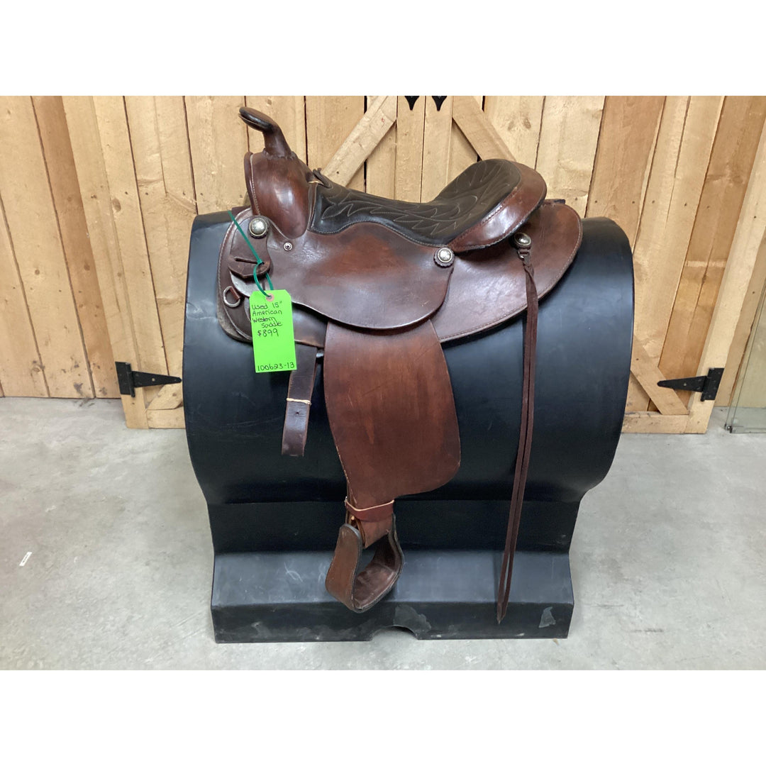 Used 15” American Western Saddle