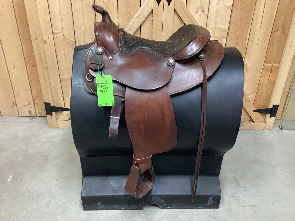Used 15” American Western Saddle