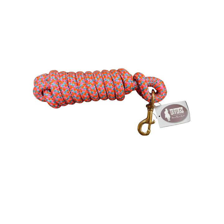 Irvine Cow Lead 9 ft 5/8" Lead w/Brass Plated Bolt Snap (Mixed Colours)