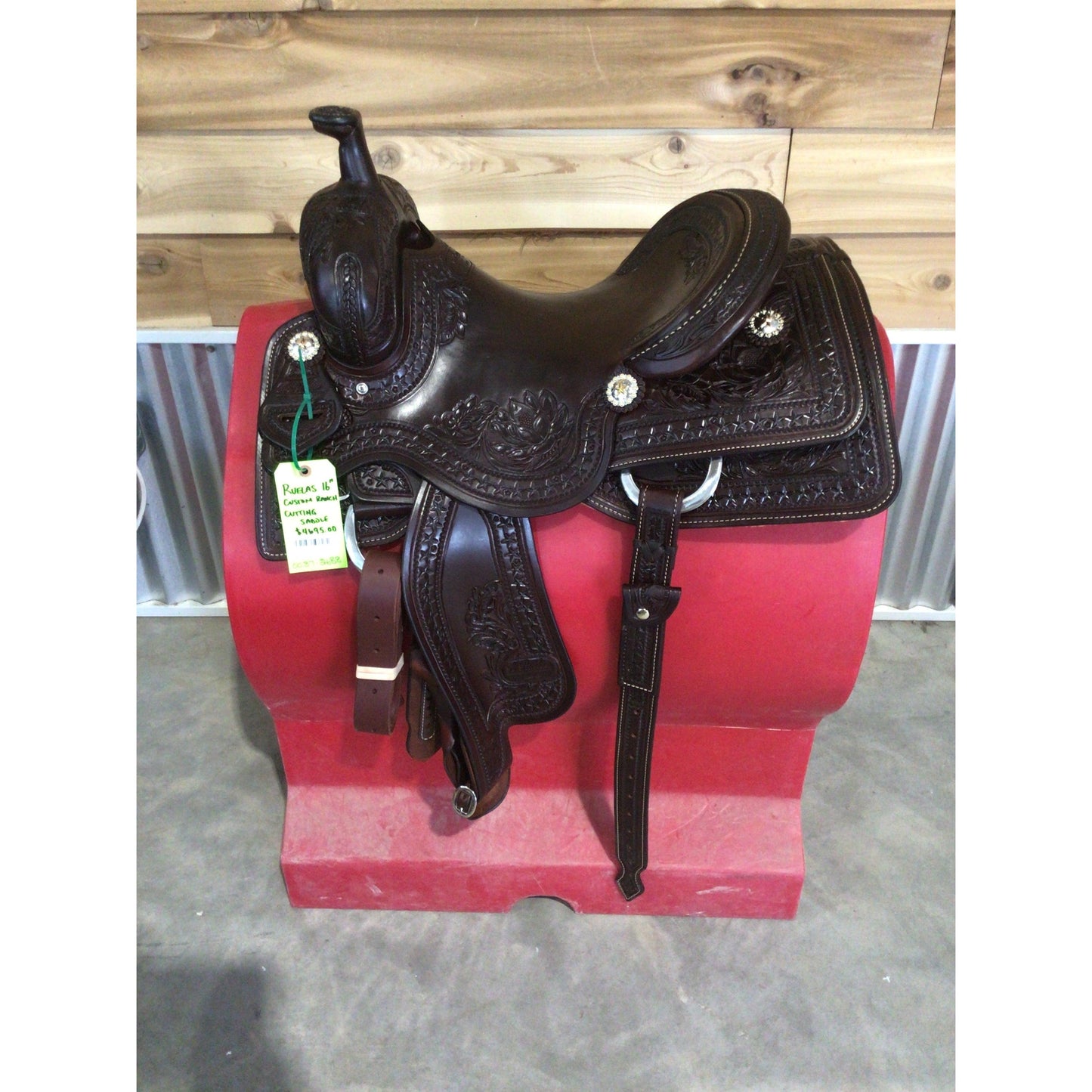 R. Ruelas 16" Custom Ranch Cutting Saddle