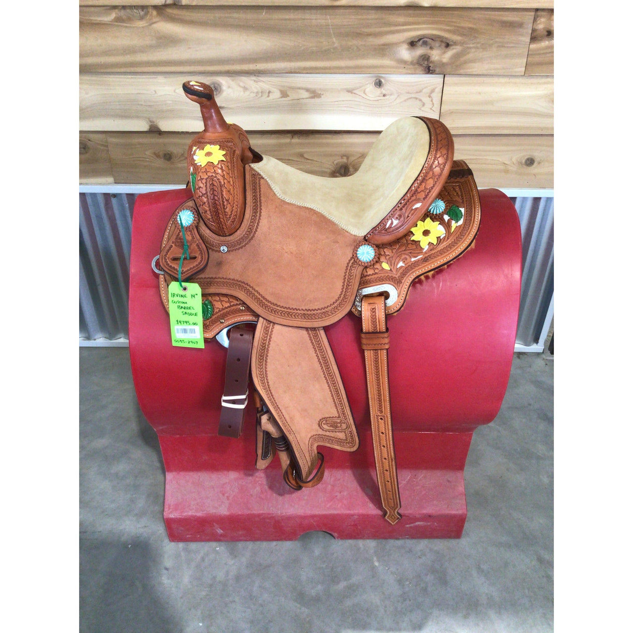 Irvine 14" Custom Barrel Saddle