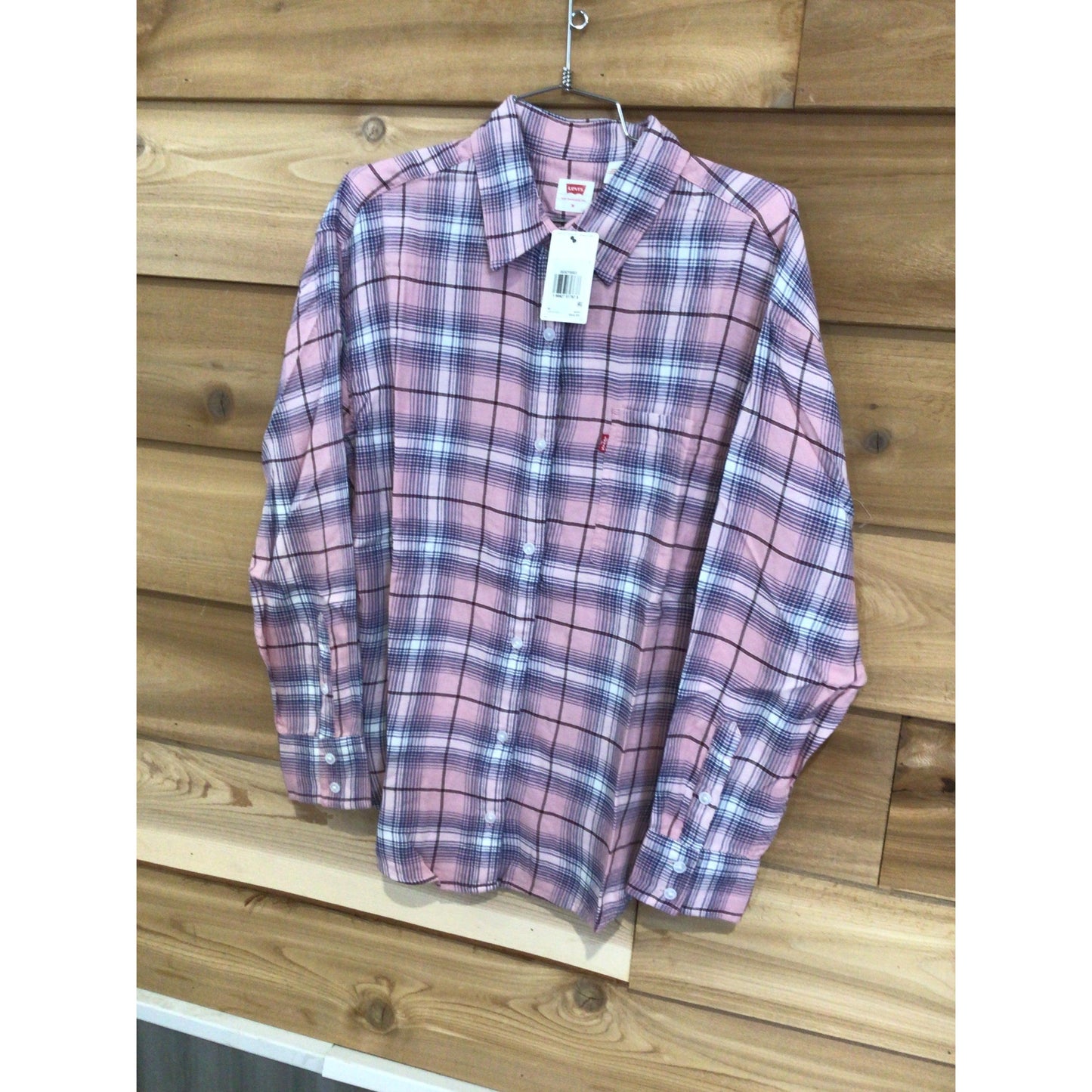 Levi's Women's Lucas Plaid  Flannel Long Sleeve Shirt- Zeph