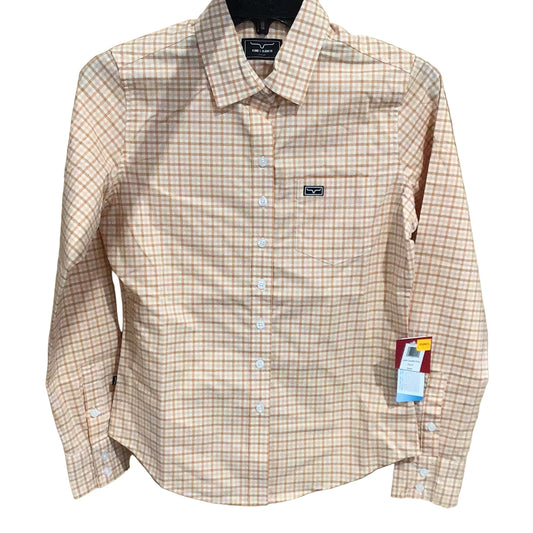 Kimes Women's Tucco Mini Check Top - Peach