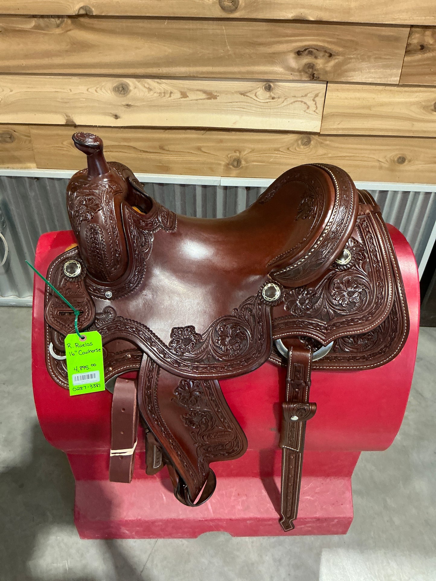 R. Ruelas 16" Cowhorse Saddle