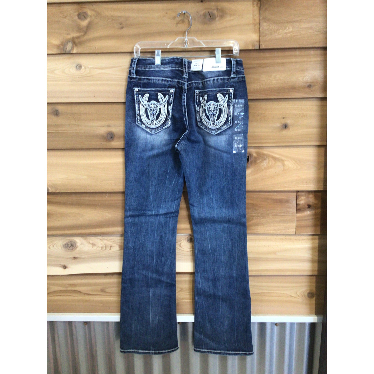 Grace in LA Women's Steer Head Jeans