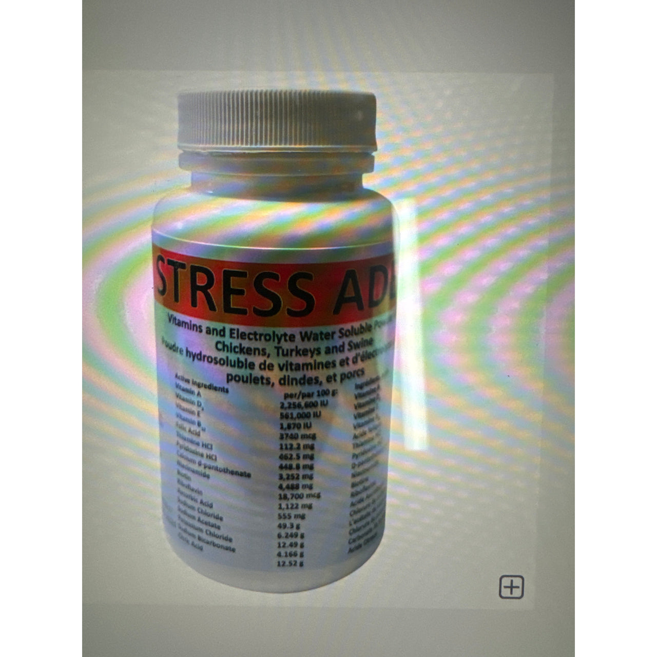 Stress-aid  Vitamin and Electrolite Water Additive 100g DIN# 2080486