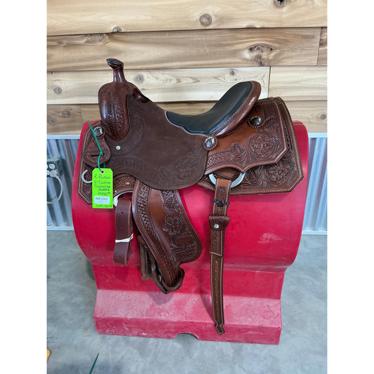 R. Ruelas Custom 16" Cowhorse Saddle