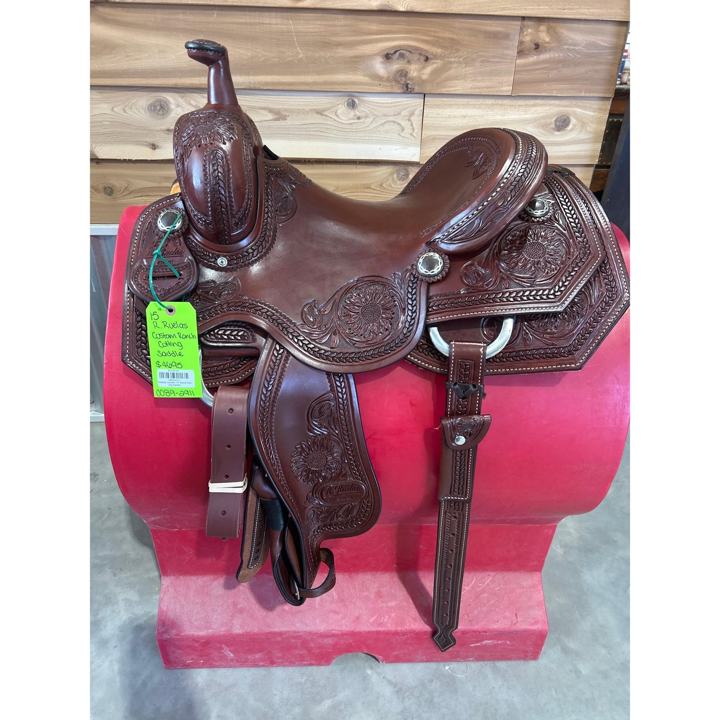 R.Ruelas  Custom 15" Ranch Cutting Saddle