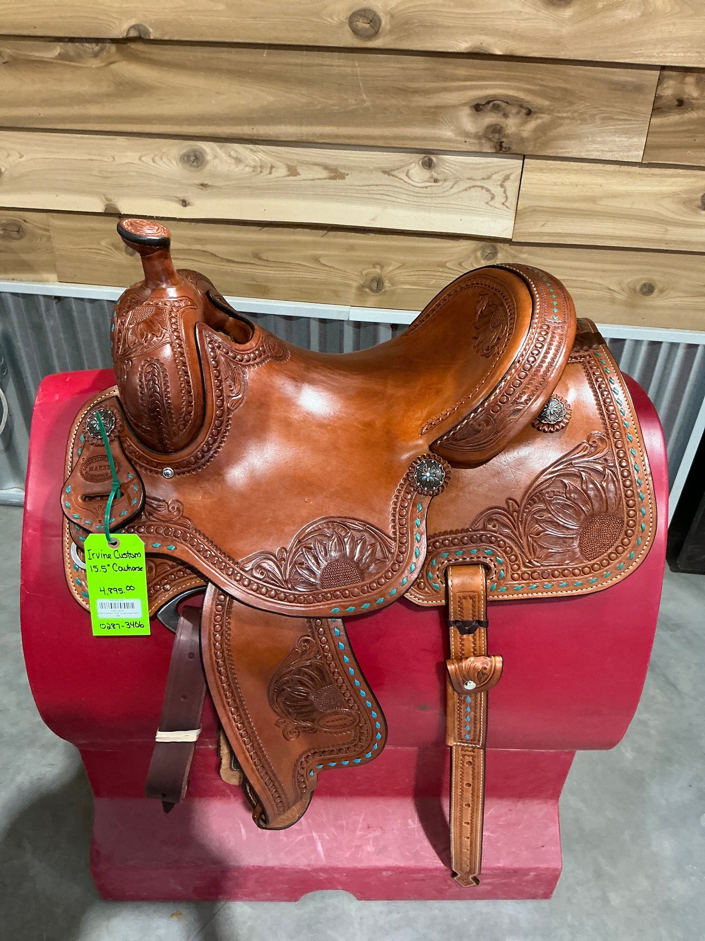 Irvine Custom 15.5" Cowhorse Saddle