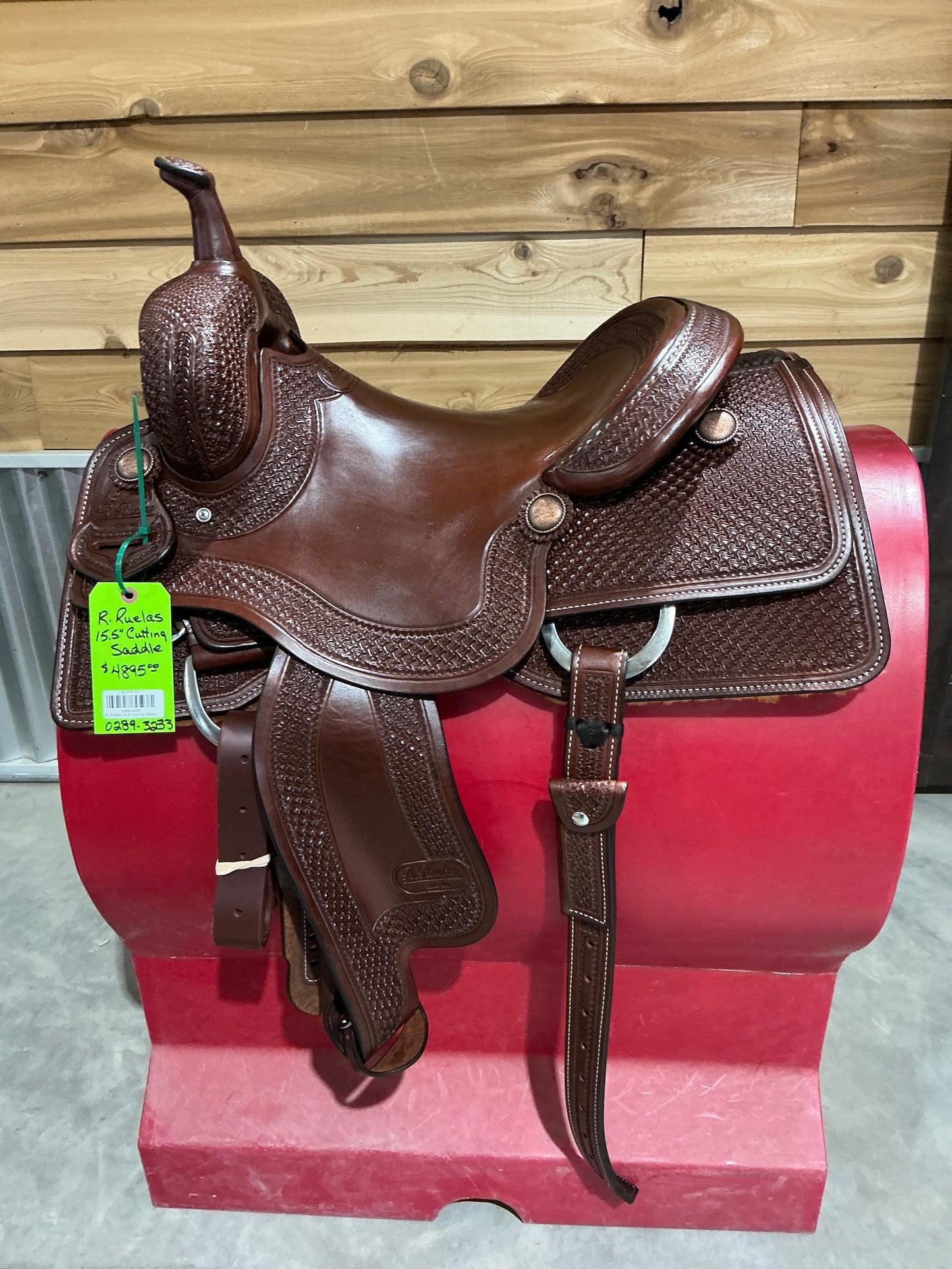 R. Ruelas Custom 15.5" Cutting Sadde