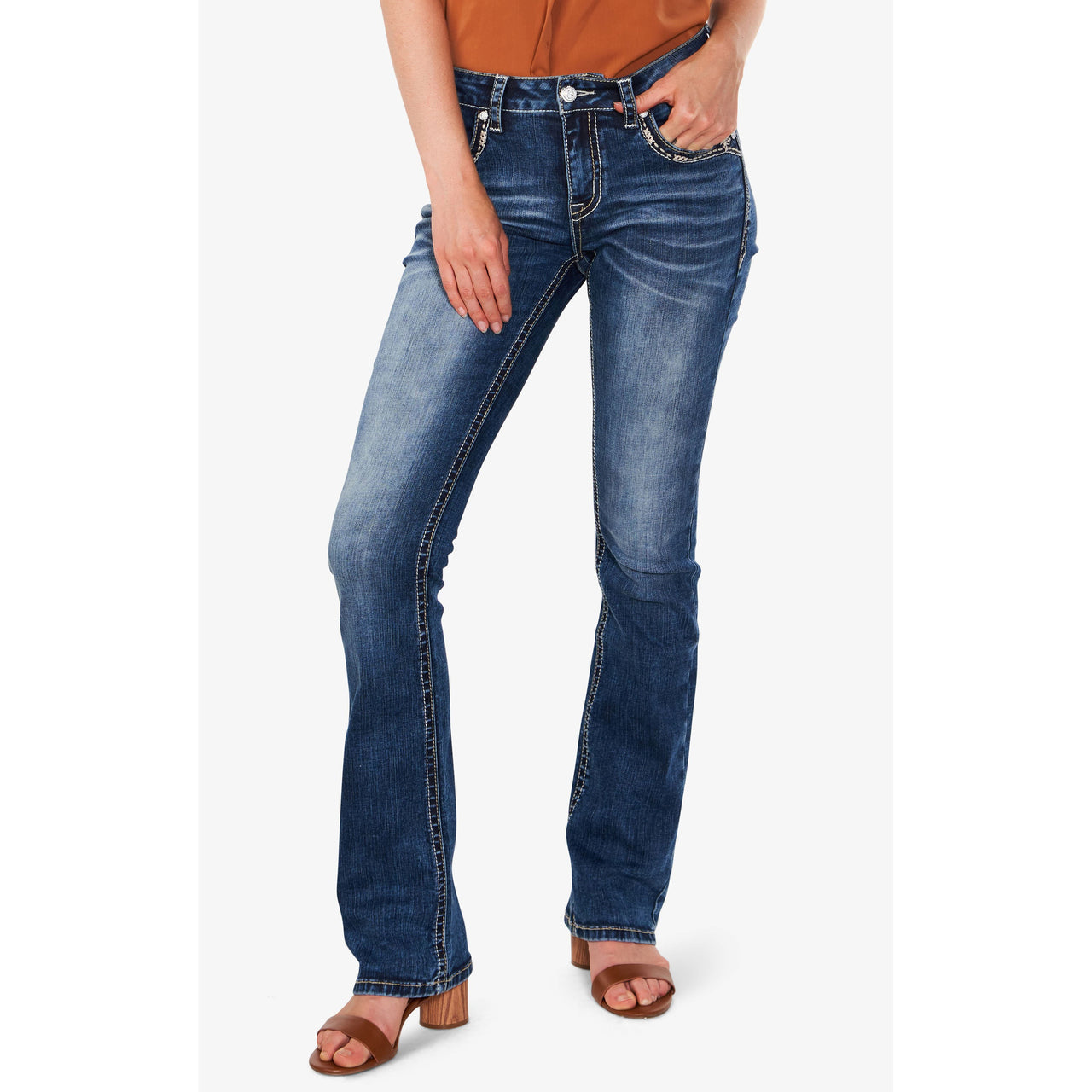 Grace in LA Women's Jeans - Cactus