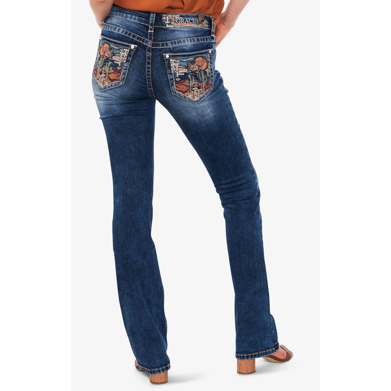 Grace in LA Women's Jeans - Cactus