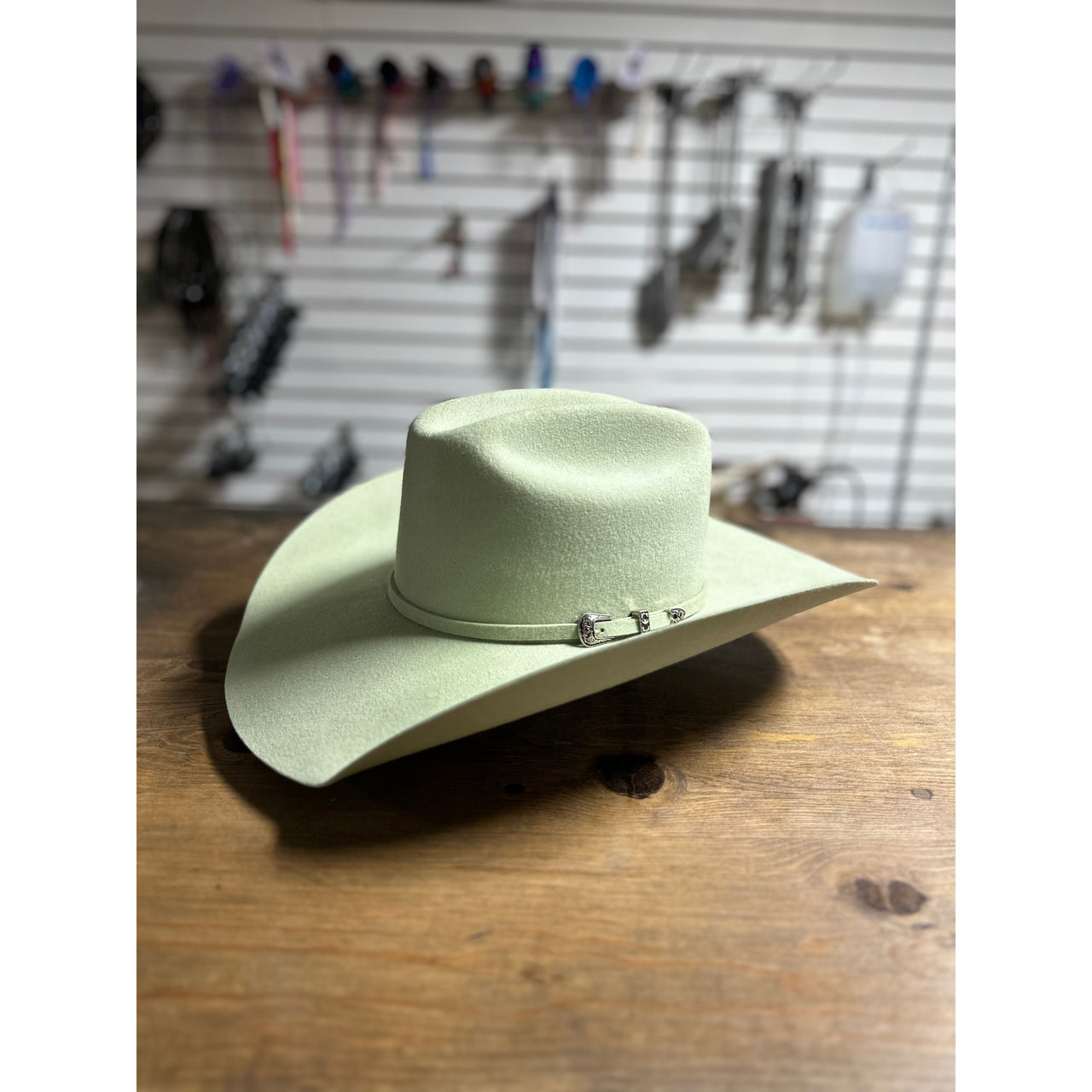 Prohat  Wool Felt Precreased Houston Western Hat - Olive