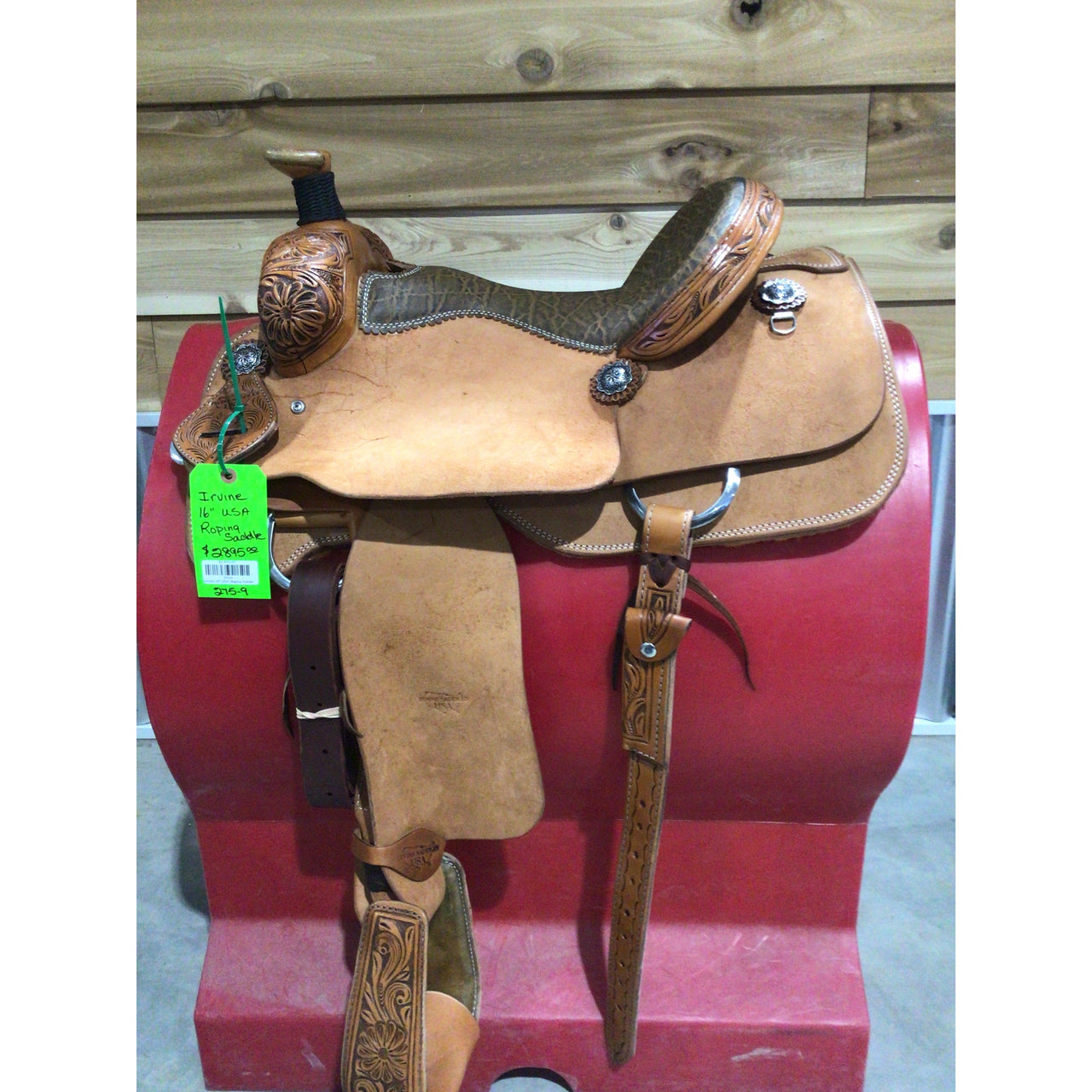 Irvine's 16" USA  Roping Saddle