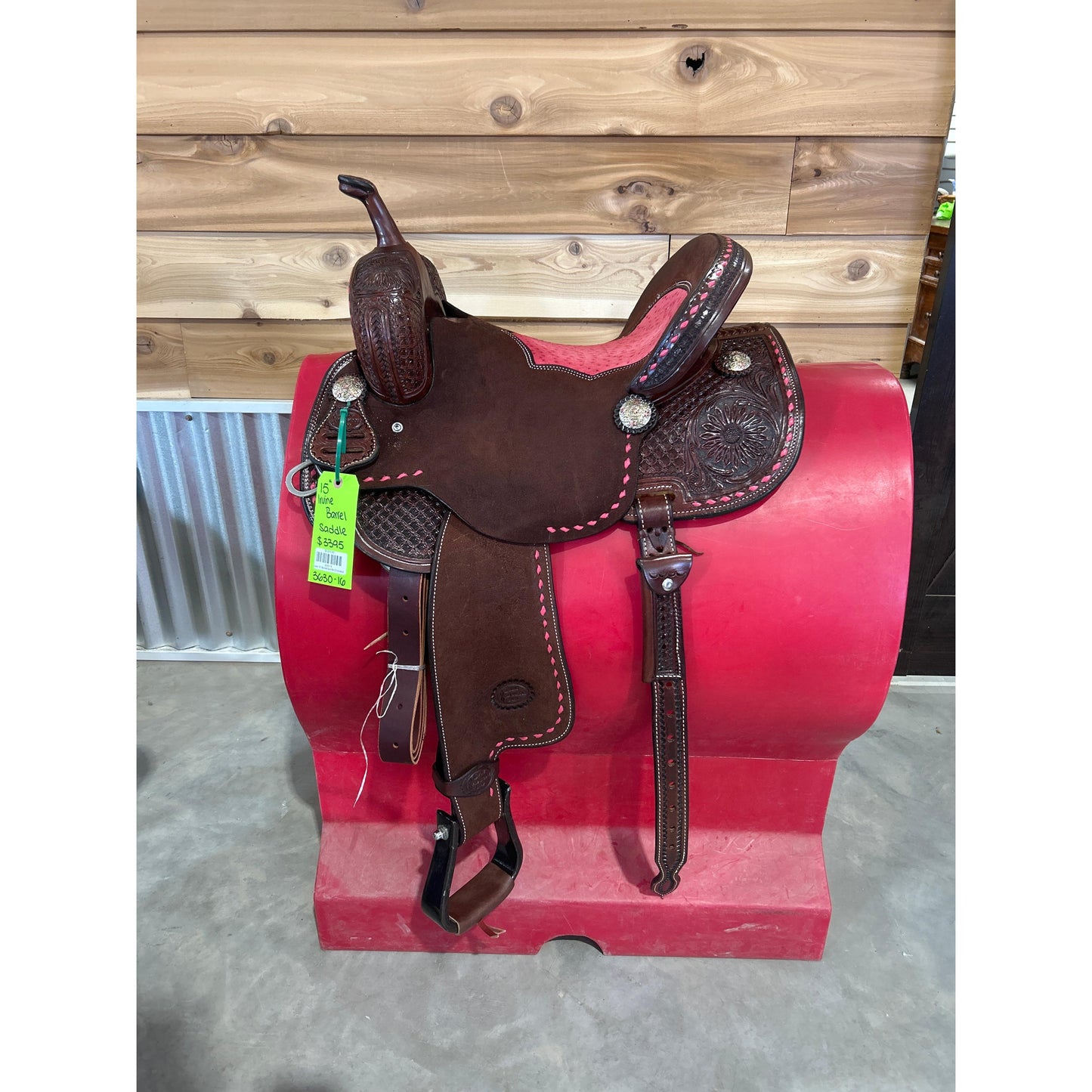 Irvine 15" Barrel Saddle-Chocolate