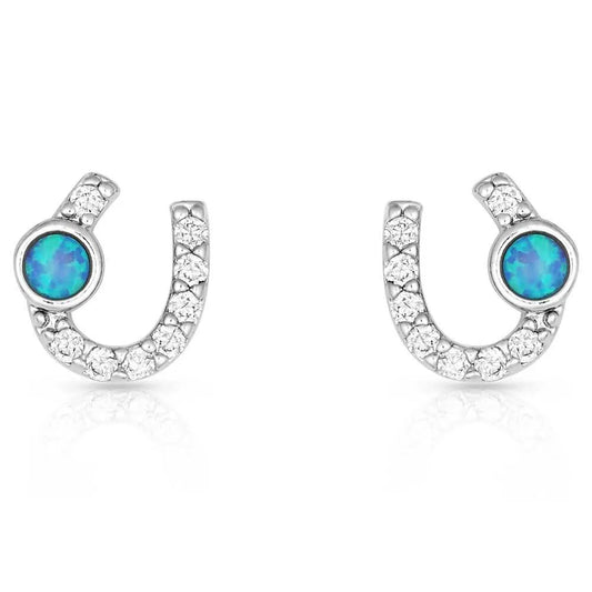 Montana Silversmiths Lightfoot Horseshoe Earrings