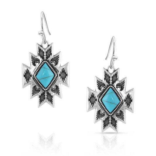 Montana Silversmith Turquoise Star Pendant Earrings