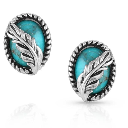 Montana Silversmith Worlds Feather Turquoise 1