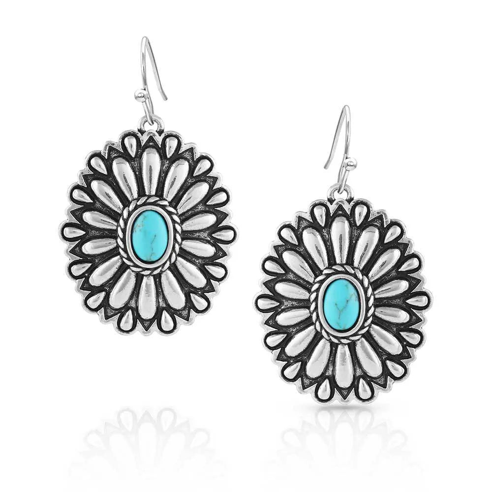 Montana Silversmith Sunflower Concho Turquoise