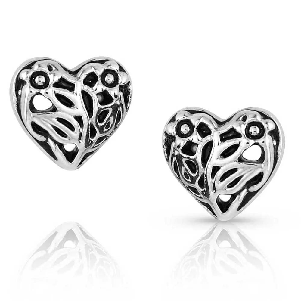 Montana Silversmith Nature's Love Heart Earrings