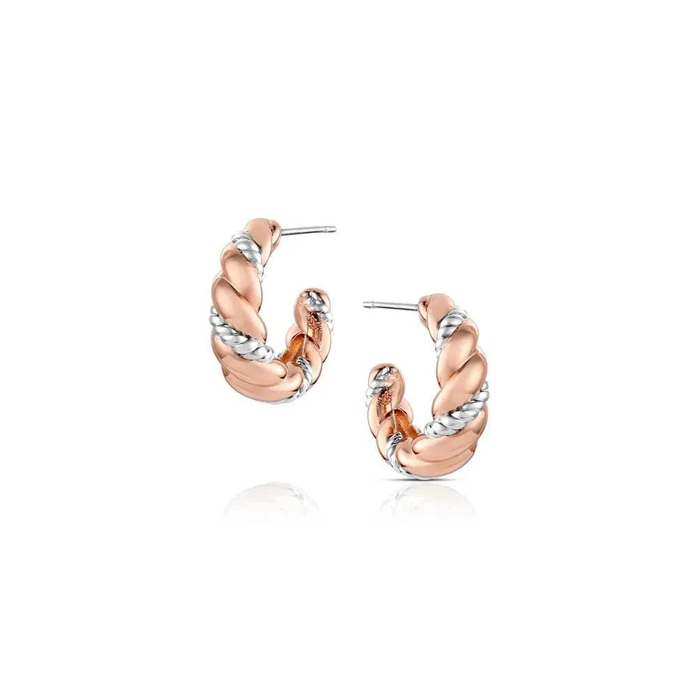 Montana Silversmiths Draped In Light Hoop Earrings