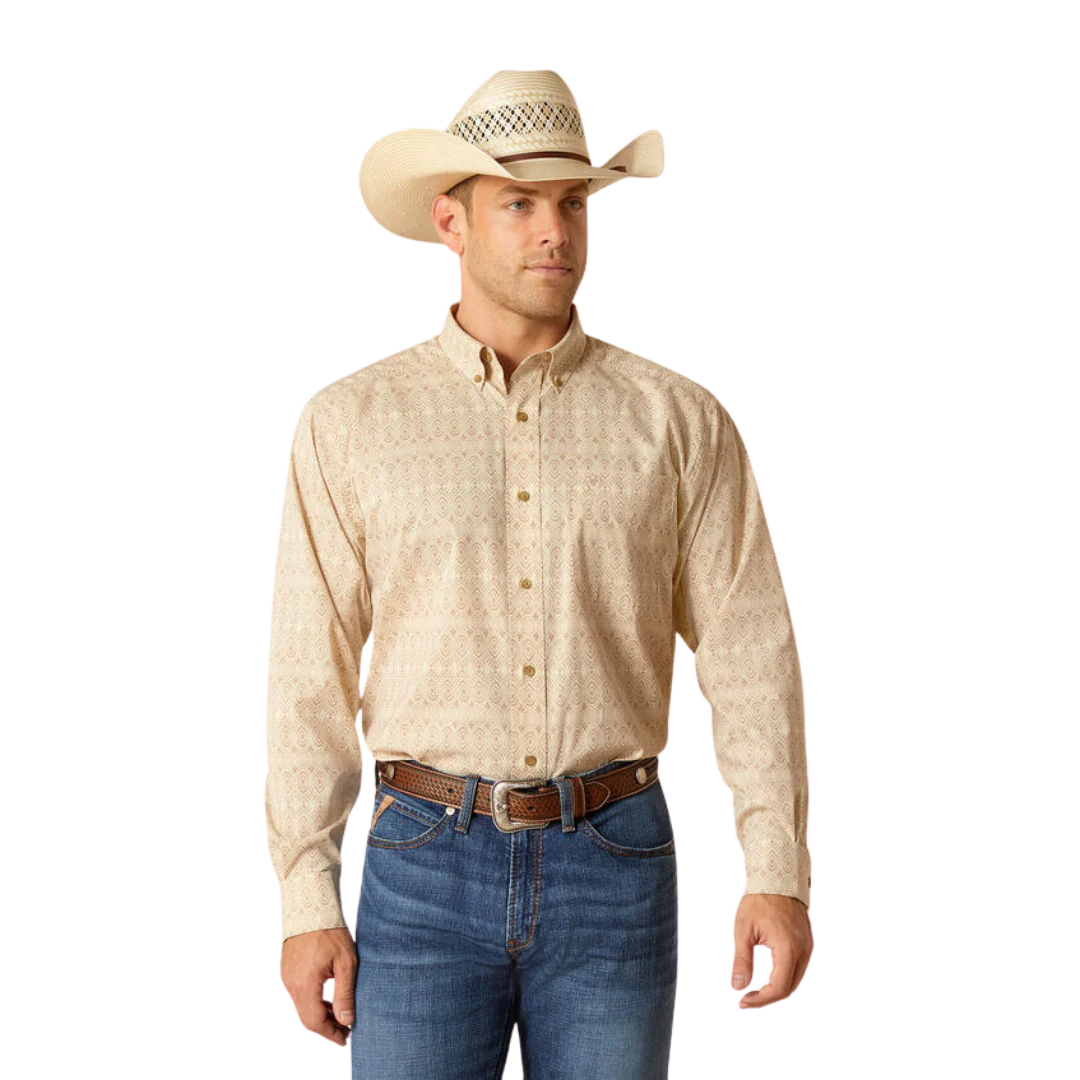 Ariat Men's 36 Airflow Classic Fit Shirt - Simply Taupe