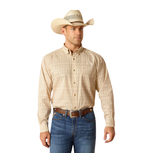 Ariat Men's 36 Airflow Classic Fit Shirt - Simply Taupe