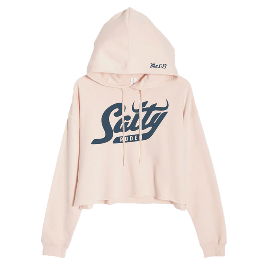 Salty Rodeo Company Esther Women's Cropped Hoodie  Soft  Pink