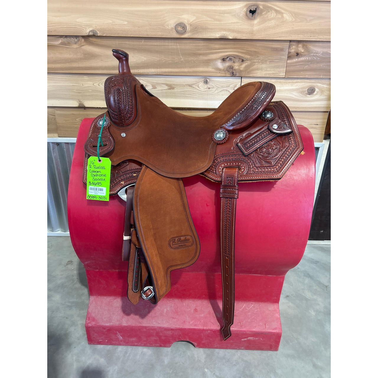 R. Ruelas  Custom 16" Cowhorse Saddle