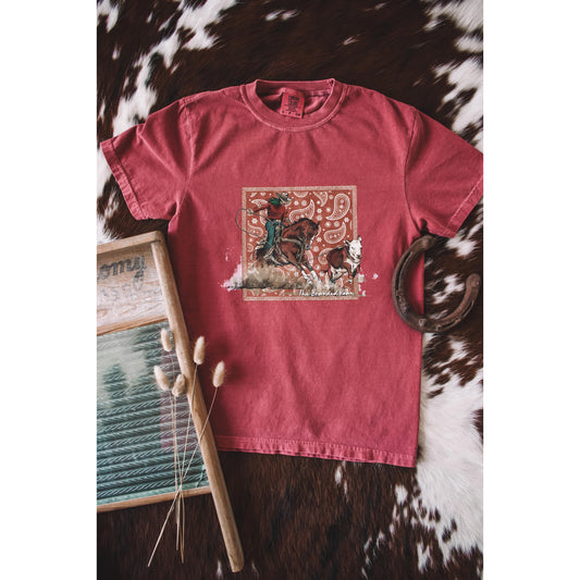 The Branded Roan Paisley Breakaway-Red - Irvine Tack & Western Wear